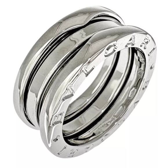 BVLGARI Ring US 3/4 EU48 K18 white gold bands used